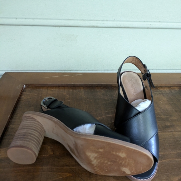 Madewell The Ruthie Crisscross Sandal in Black Leather 7.5 - Picture 10 of 10